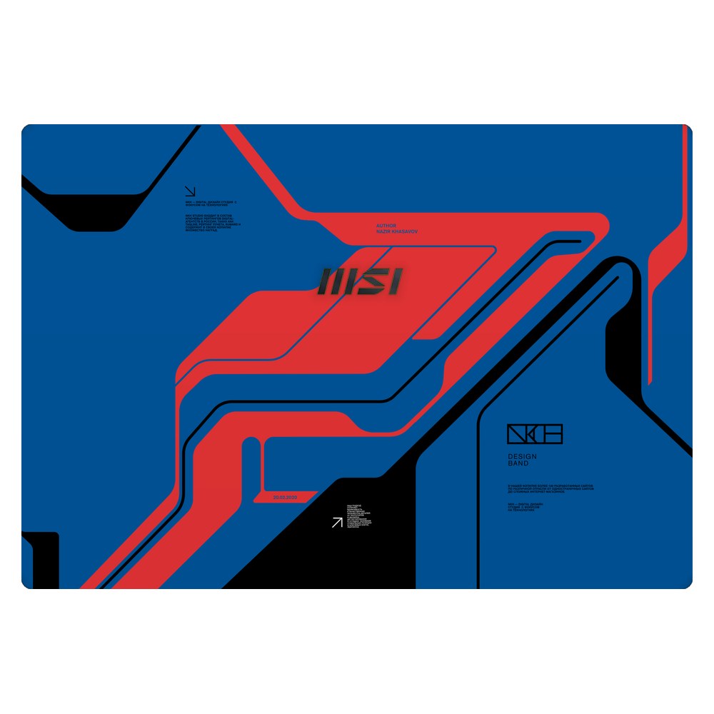 MSI Modern 14 B11MO-004VN laptop skin - Prime Blue