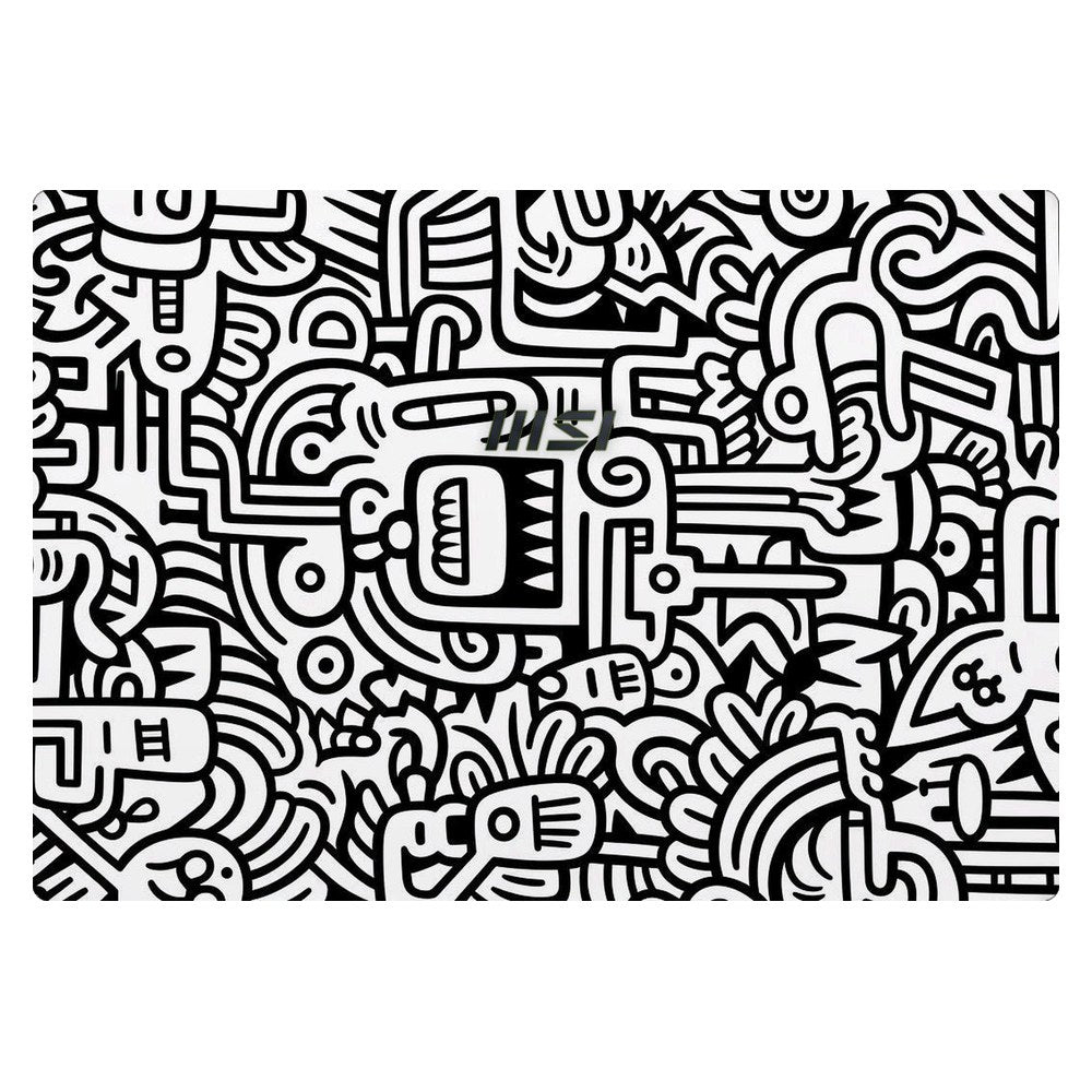 MSI Modern 14 B11MO-004VN laptop skin - Surreal Abstract Illustration