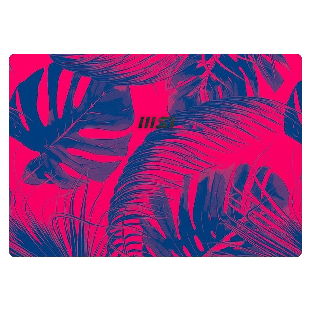 MSI Modern 14 - C13M laptop skin - Vibrant Neon Pink Foliage