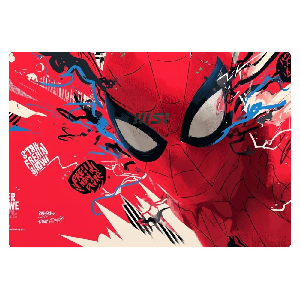 MSI Modern 14 - C13M laptop skin - Web Slinger Graffiti