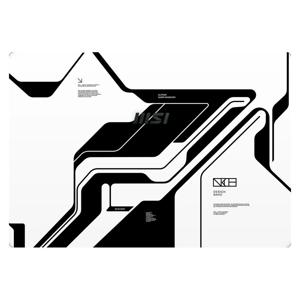 MSI Modern 15 A10M laptop skin - White Cyberpunk