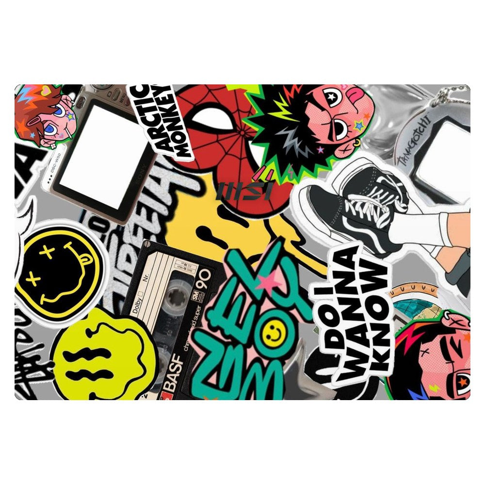 MSI Modern 14 B10MW laptop skin - Y2K Nostalgia