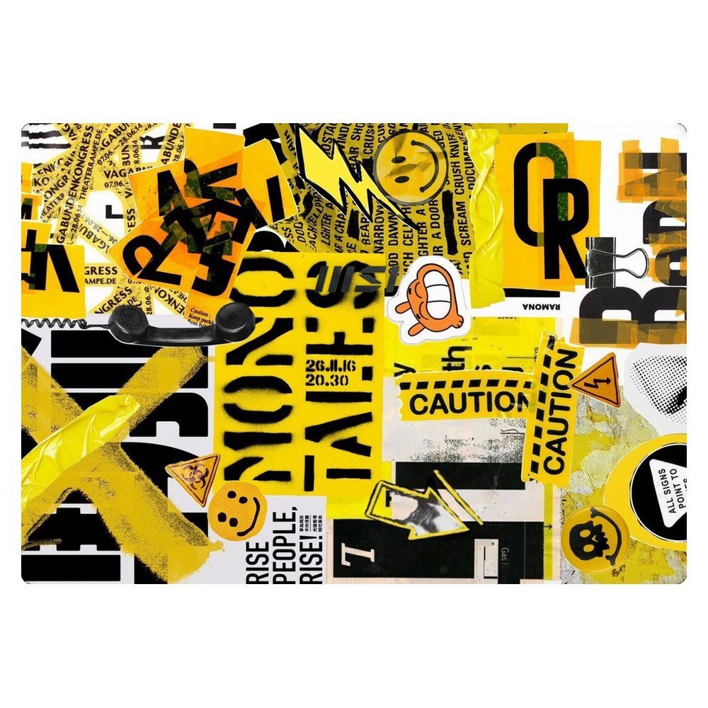 MSI Modern 15 A10M laptop skin - Yellow Alert