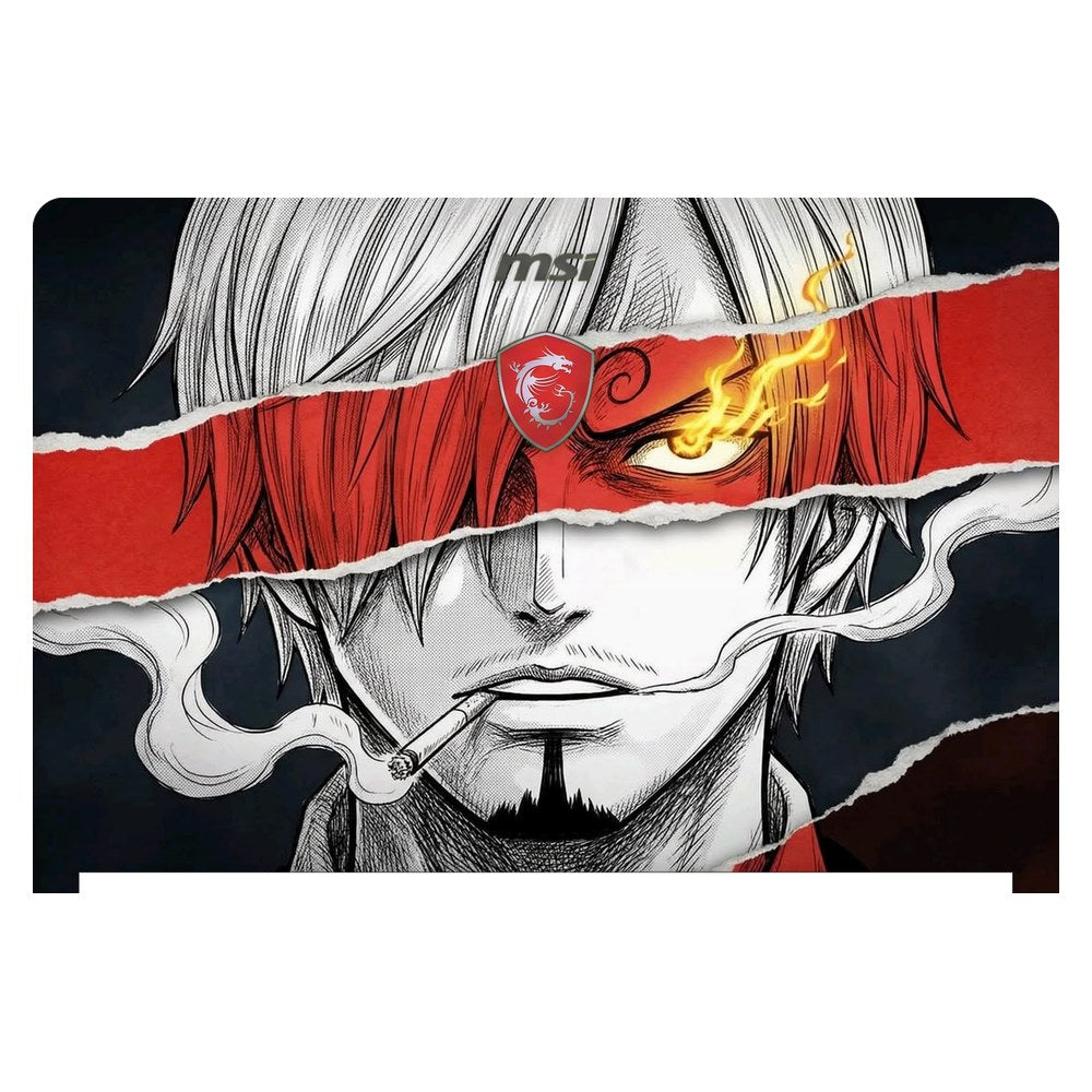 MSI GS63VR Stealth Pro laptop skin - Black Leg Inferno