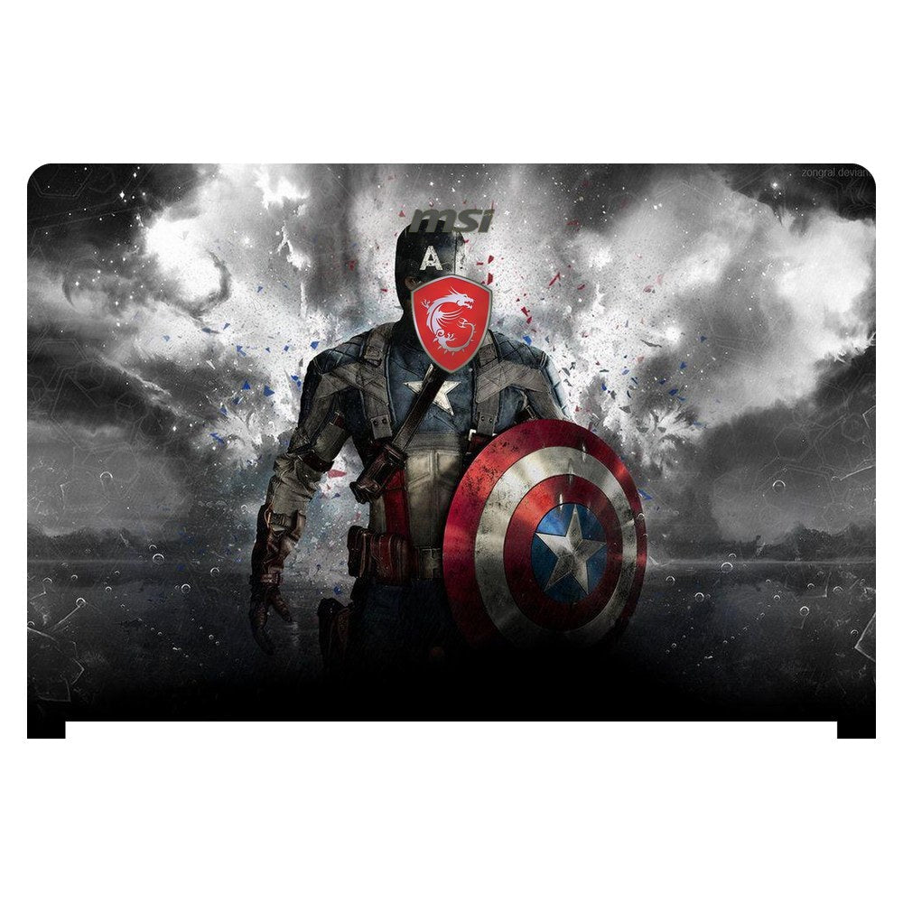MSI GS63VR Stealth Pro laptop skin - Captain Shield
