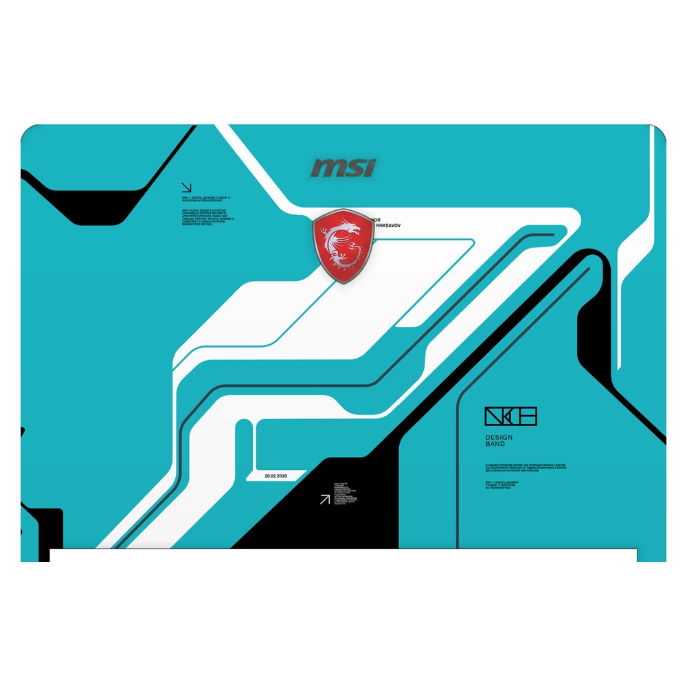 MSI GS73VR 7RG Stealth Pro laptop skin - Cyber Blue