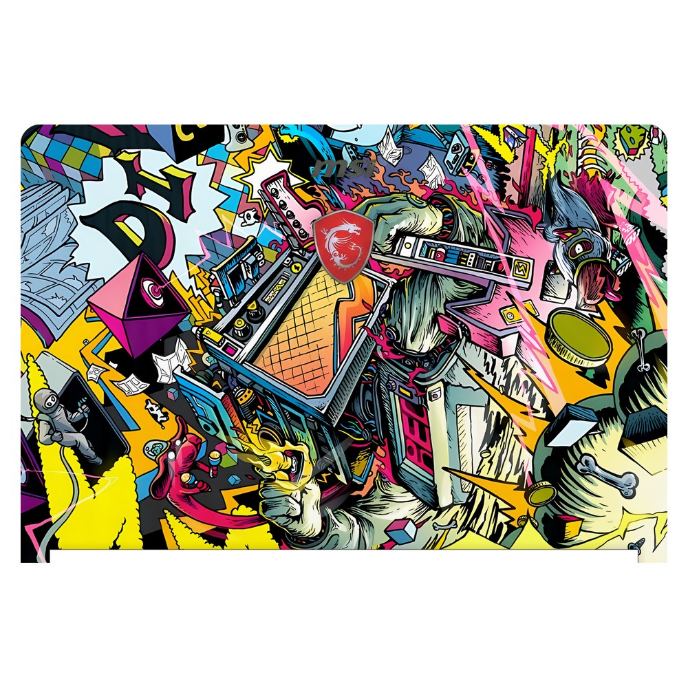 MSI GS63VR Stealth Pro laptop skin - Dizzy Doodles