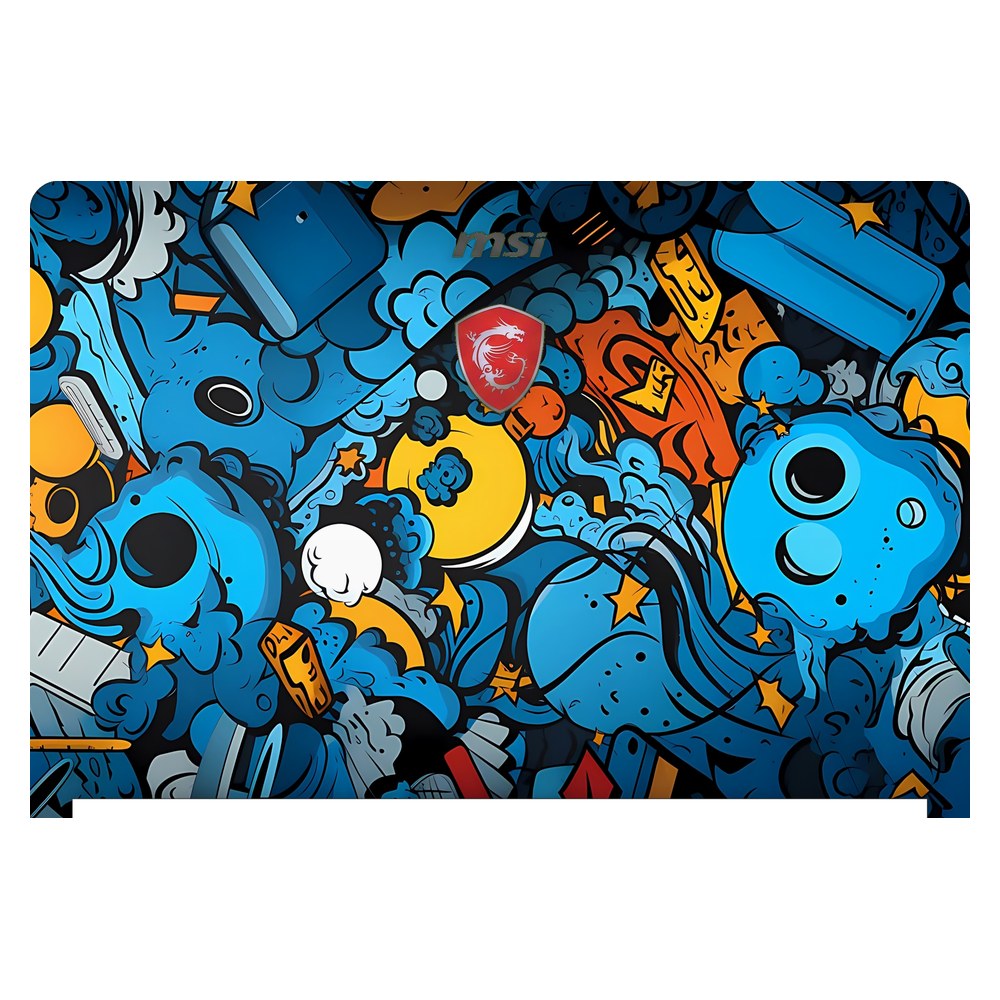 MSI Stealth 8RF GS73 laptop skin - Doodle Frenzy