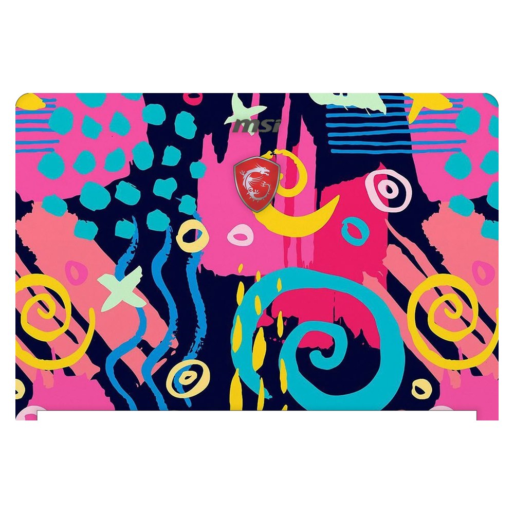 MSI GS63VR Stealth Pro laptop skin - Geometric Neon Graphic