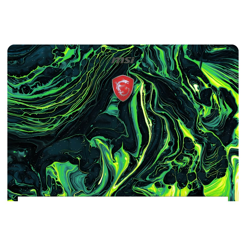 MSI GS63VR Stealth Pro laptop skin - Green Blaze
