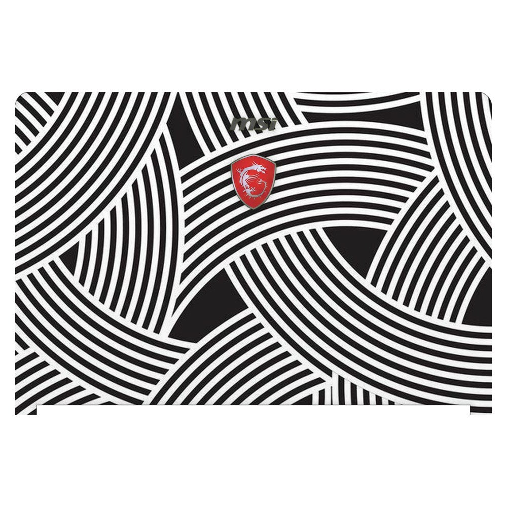 MSI GS63VR Stealth Pro laptop skin - Minimalist Optical Pattern