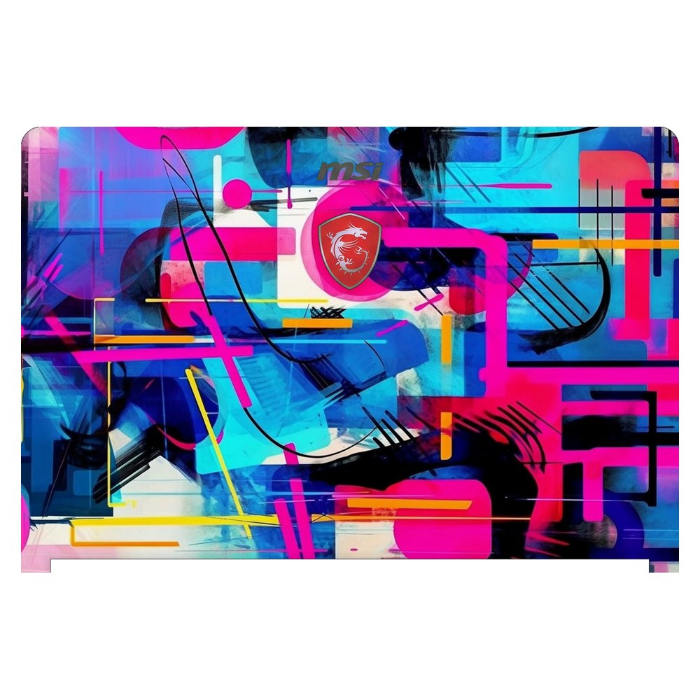 MSI Stealth 8RF GS73 laptop skin - Modern Geometric Fusion