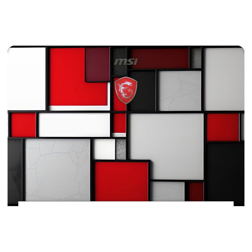 MSI GS73VR 7RG Stealth Pro laptop skin - Mondrian Inspired Block Art