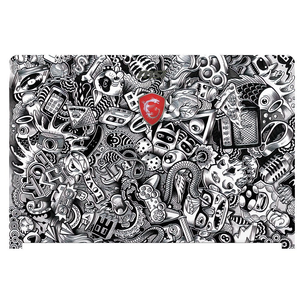 MSI GS63VR Stealth Pro laptop skin - Pony Doodle