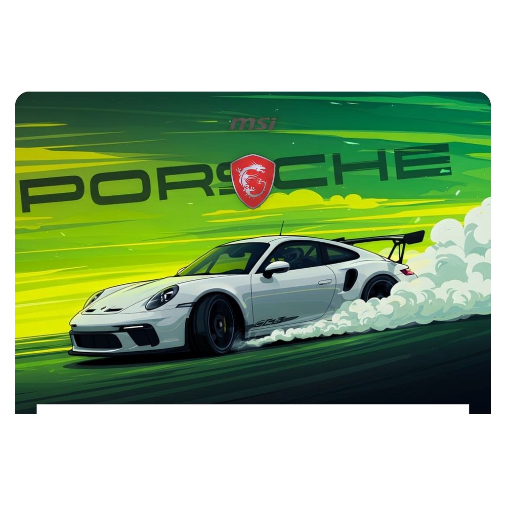 MSI Stealth 8RF GS73 laptop skin - Porsche Green Drift