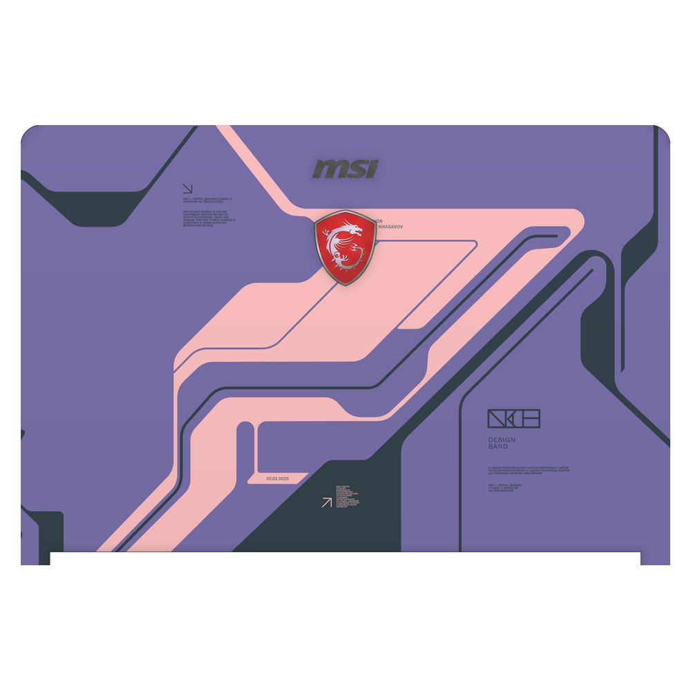 MSI GS63VR Stealth Pro laptop skin - Purple Cyberpunk