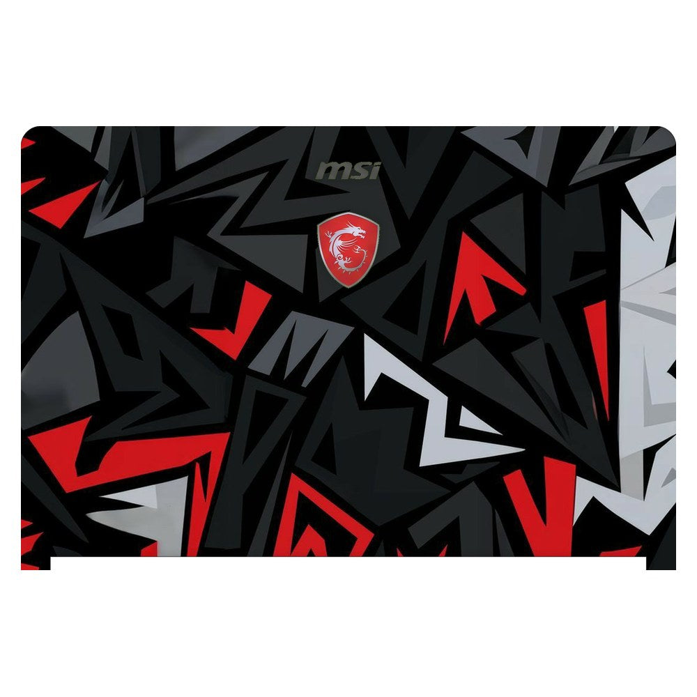 MSI GS63VR Stealth Pro laptop skin - Red Graffiti