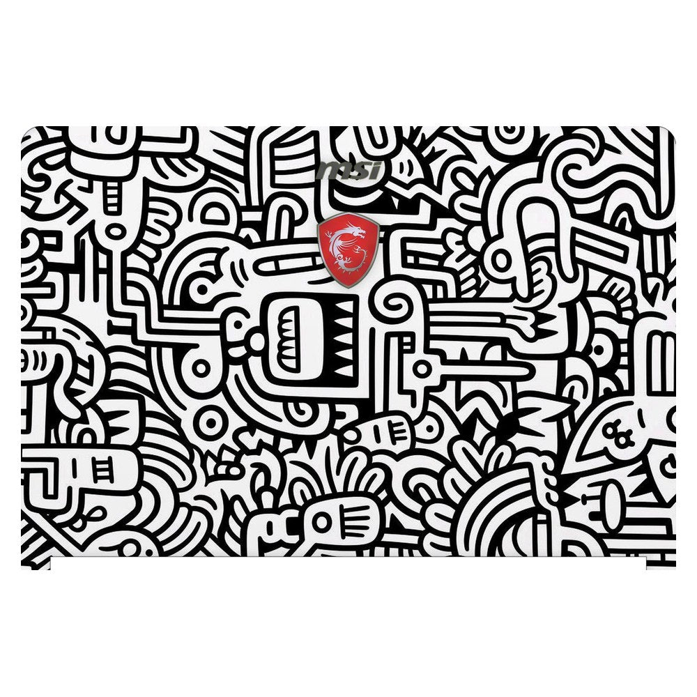 MSI GS73VR 7RG Stealth Pro laptop skin - Surreal Abstract Illustration