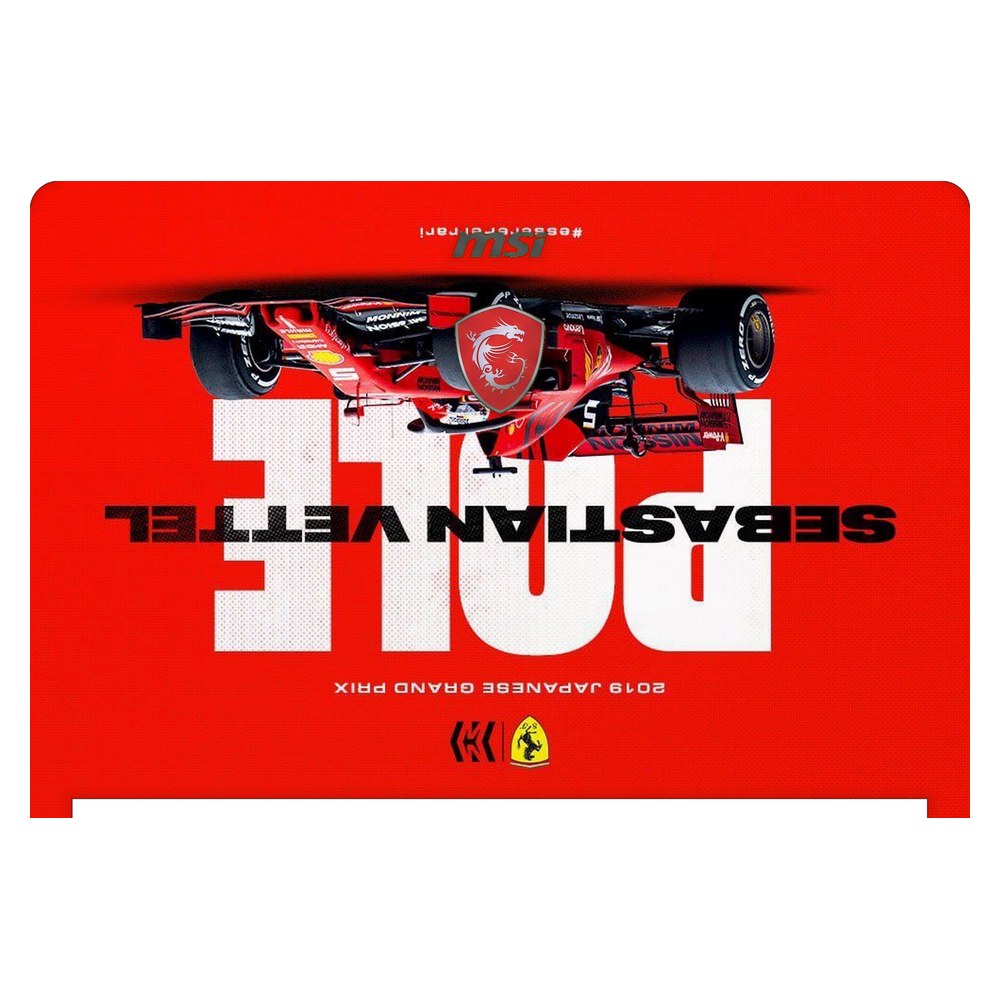MSI Stealth 8RF GS73 laptop skin - Vettel Suzuka Pole 2019