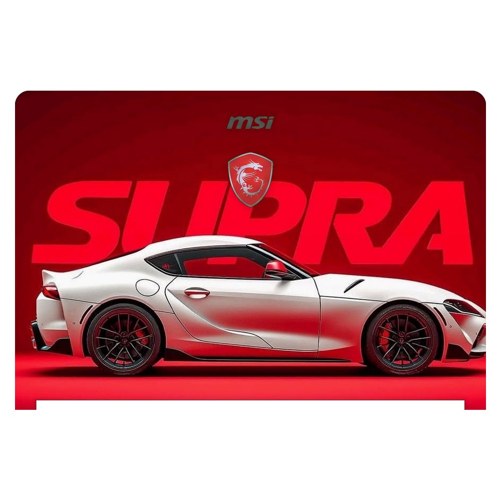 MSI Stealth 8RF GS73 laptop skin - White Supra Studio Shot