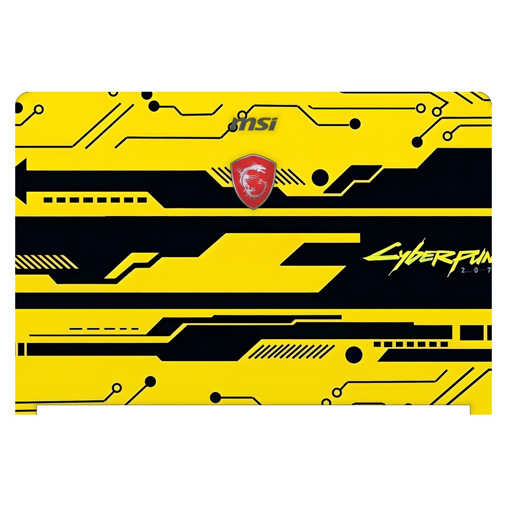 MSI GS73VR 7RG Stealth Pro laptop skin - Yellow Circuit