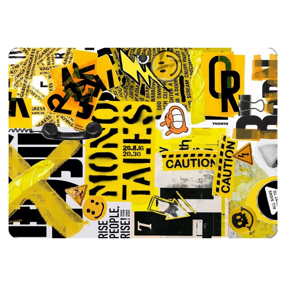 Nextbook Flexx NXW101QC232 laptop skin - Yellow Alert