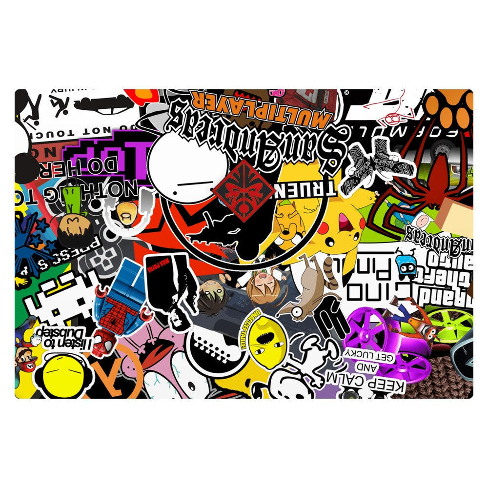 Hp Omen 15-DC laptop skin - 90s Doodle