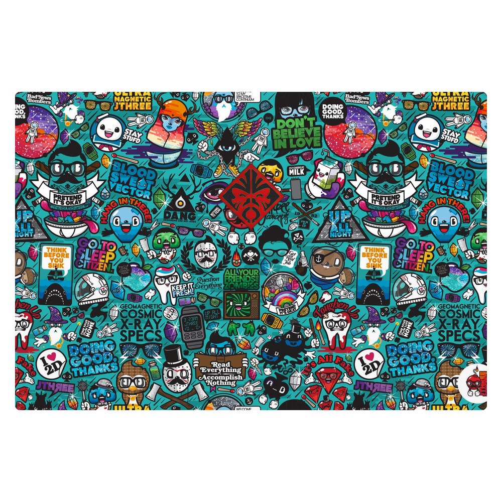 Hp Omen 15 - DC1XXX, DC1058WN laptop skin - Blue Sketch