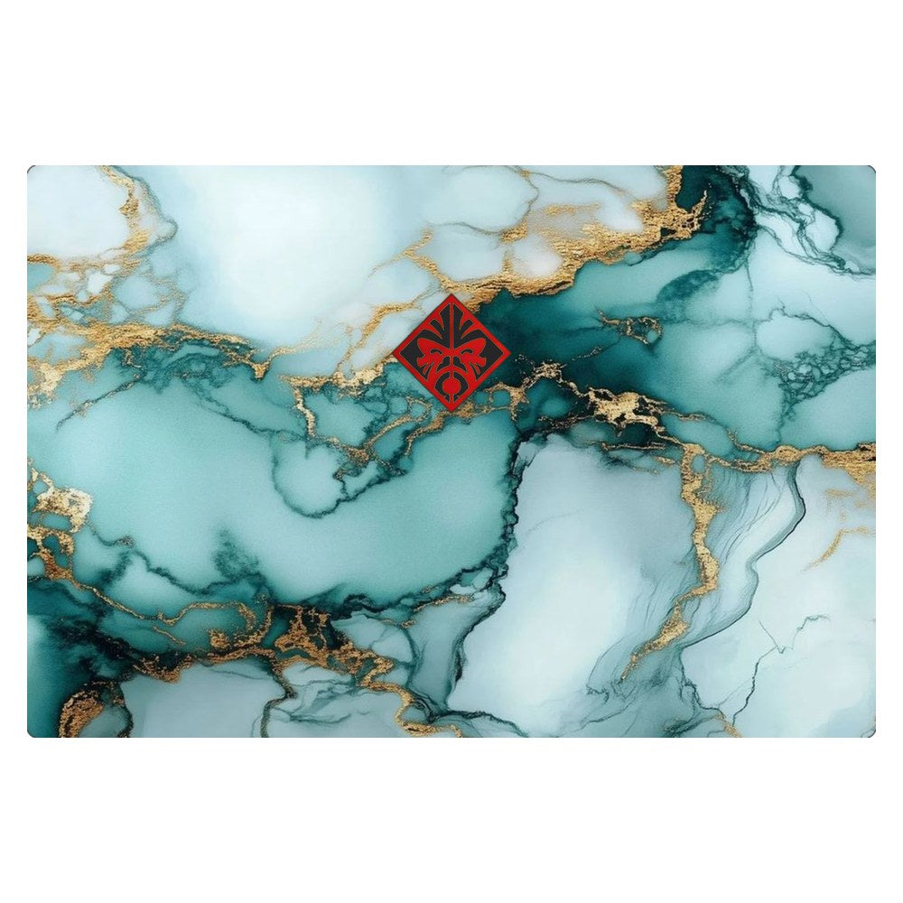 Hp Omen 15-DC laptop skin - Emerald Fluid Art