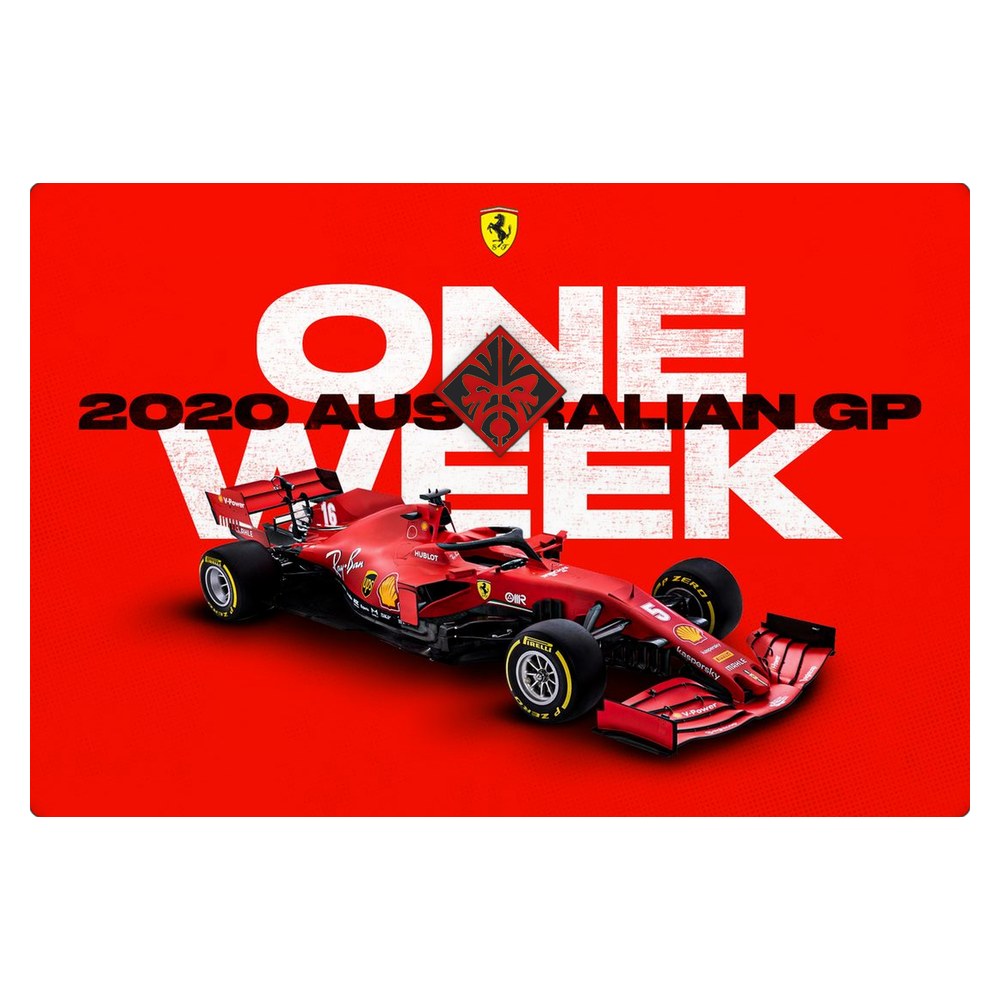 Hp Omen 15-DC laptop skin - Melbourne GP Ferrari Countdown
