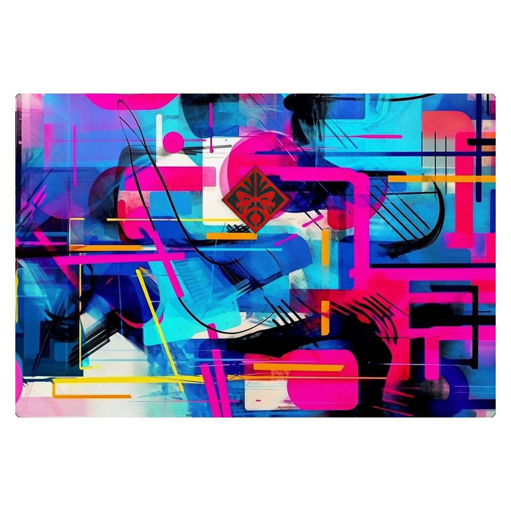 Hp Omen 15-DC laptop skin - Modern Geometric Fusion