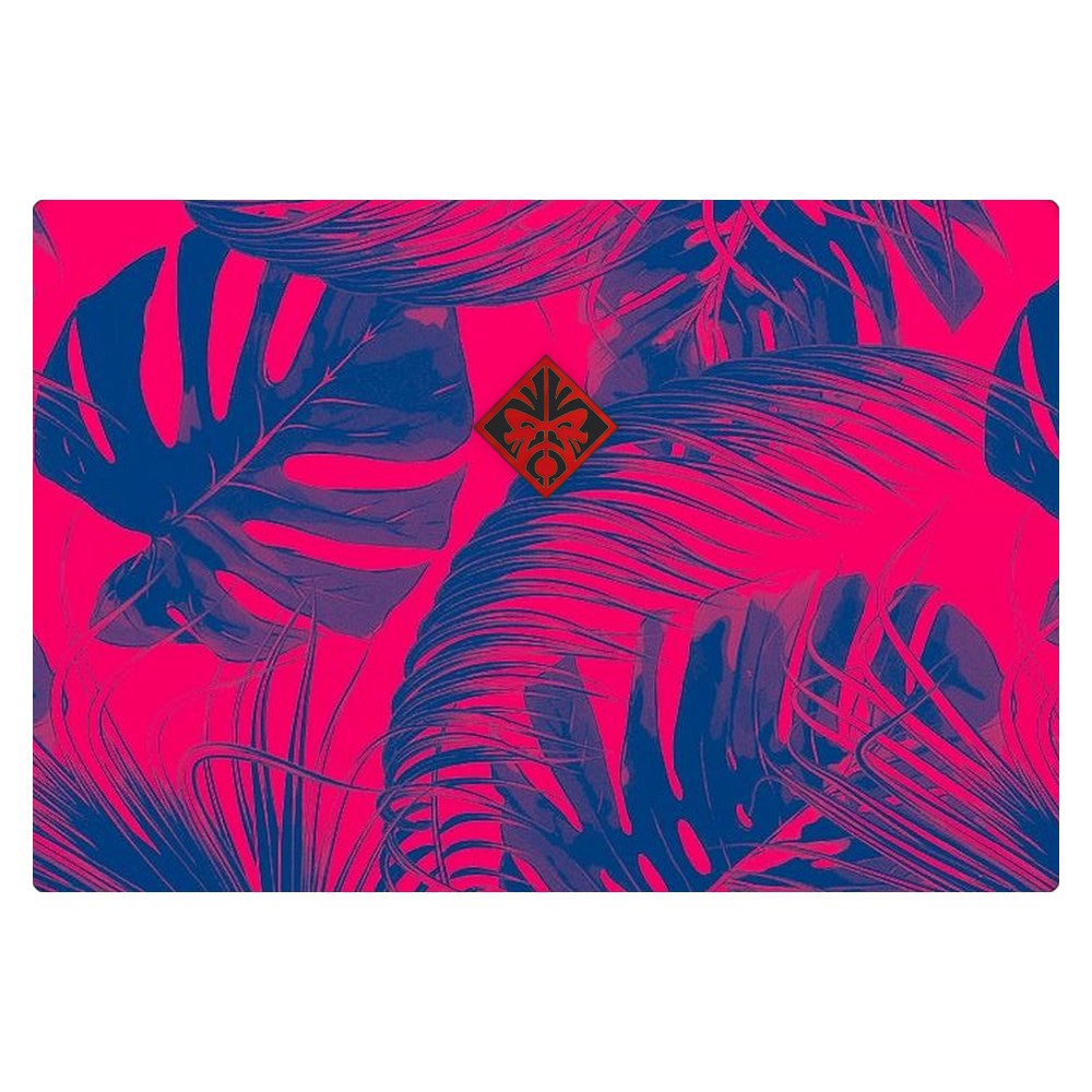 Hp Omen 15-DC laptop skin - Vibrant Neon Pink Foliage