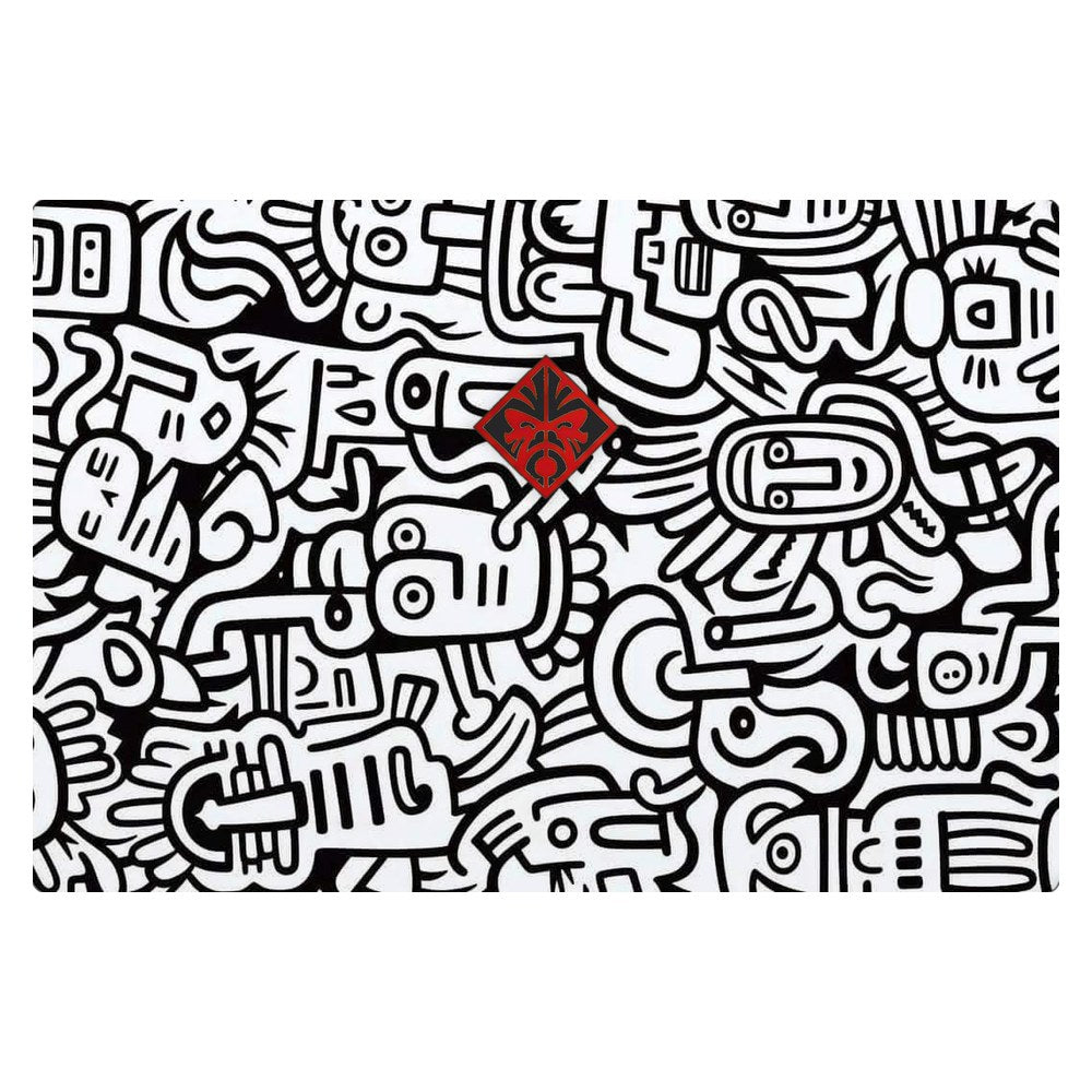 Hp Omen 15-DC laptop skin - Whimsical Black and White