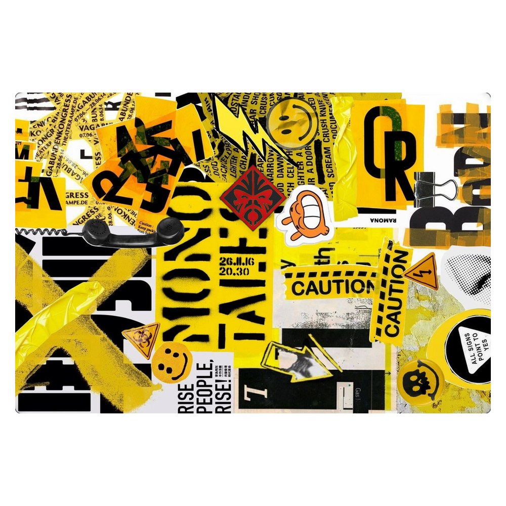 Hp Omen 15-DC laptop skin - Yellow Alert