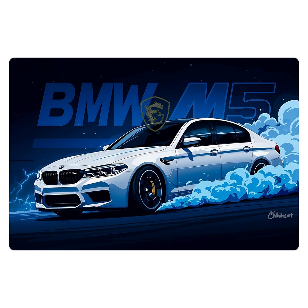 MSI Prestige 15 A10SC laptop skin - BMW M5 Racer