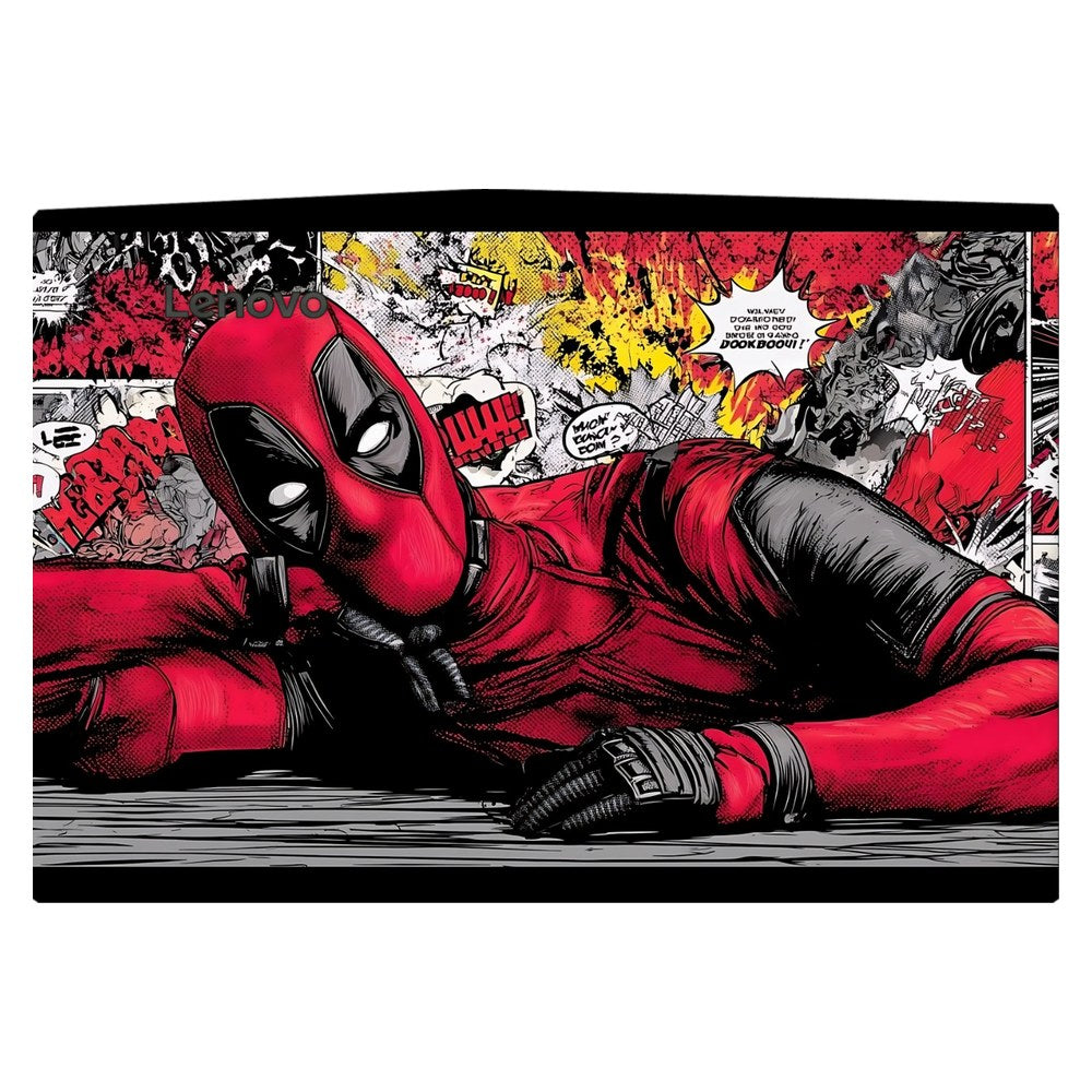 Lenovo R720 laptop skin - Crimson Comic