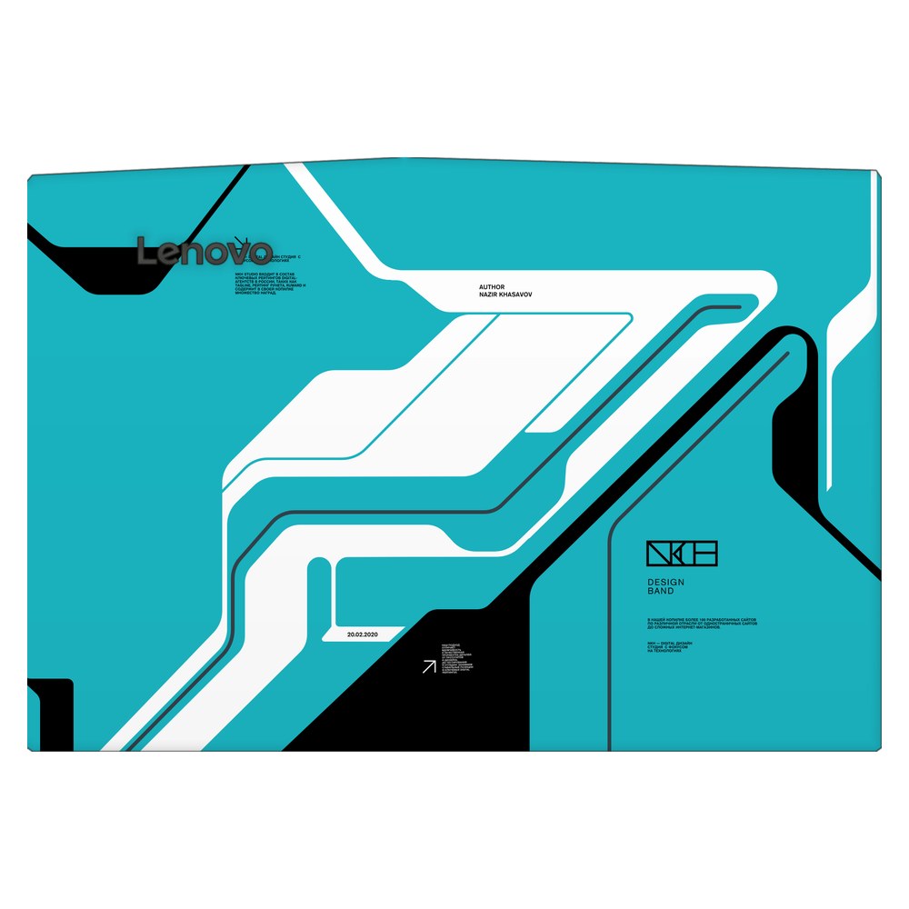 Lenovo R720 laptop skin - Cyber Blue