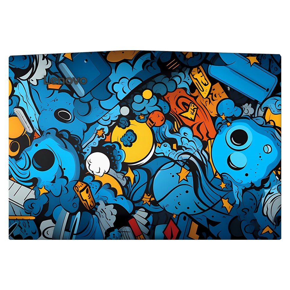 Lenovo R720 laptop skin - Doodle Frenzy