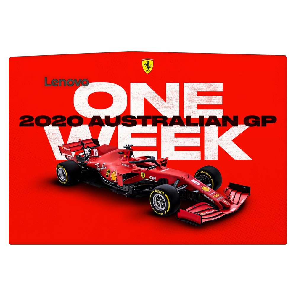 Lenovo R720 laptop skin - Melbourne GP Ferrari Countdown