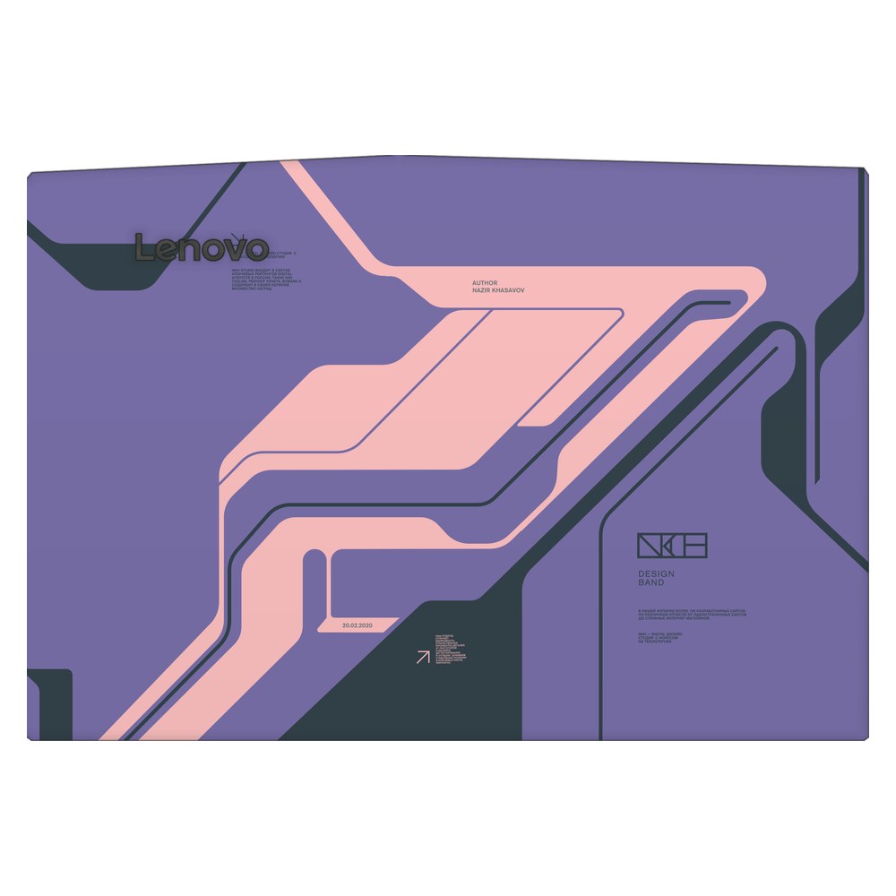 Lenovo R720 laptop skin - Purple Cyberpunk