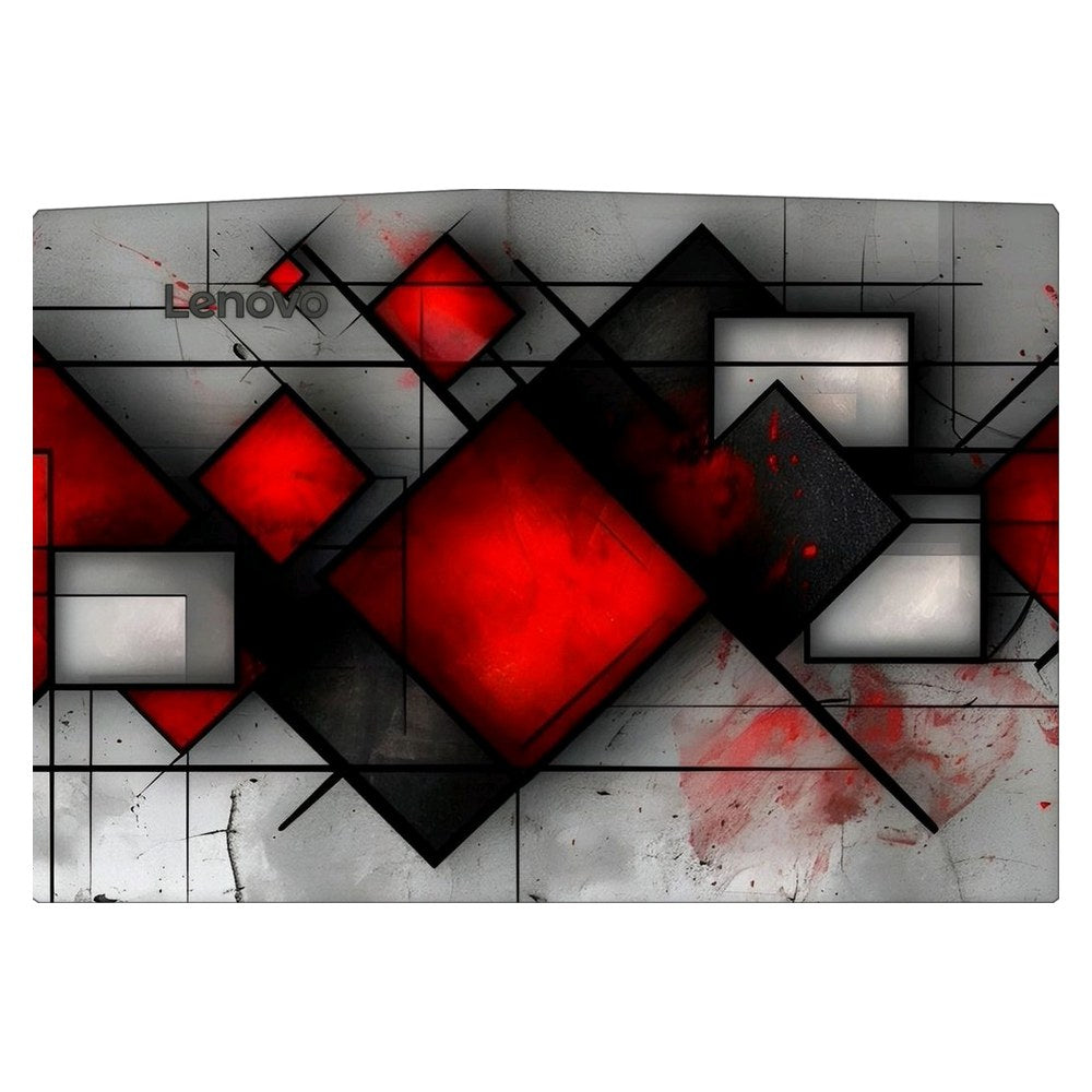 Lenovo R720 laptop skin - Red Squares