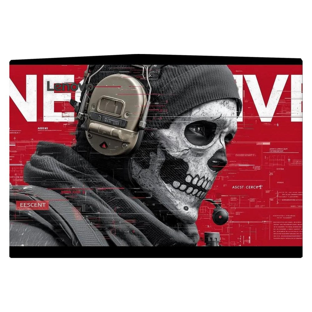 Lenovo R720 laptop skin - Tactical Skull