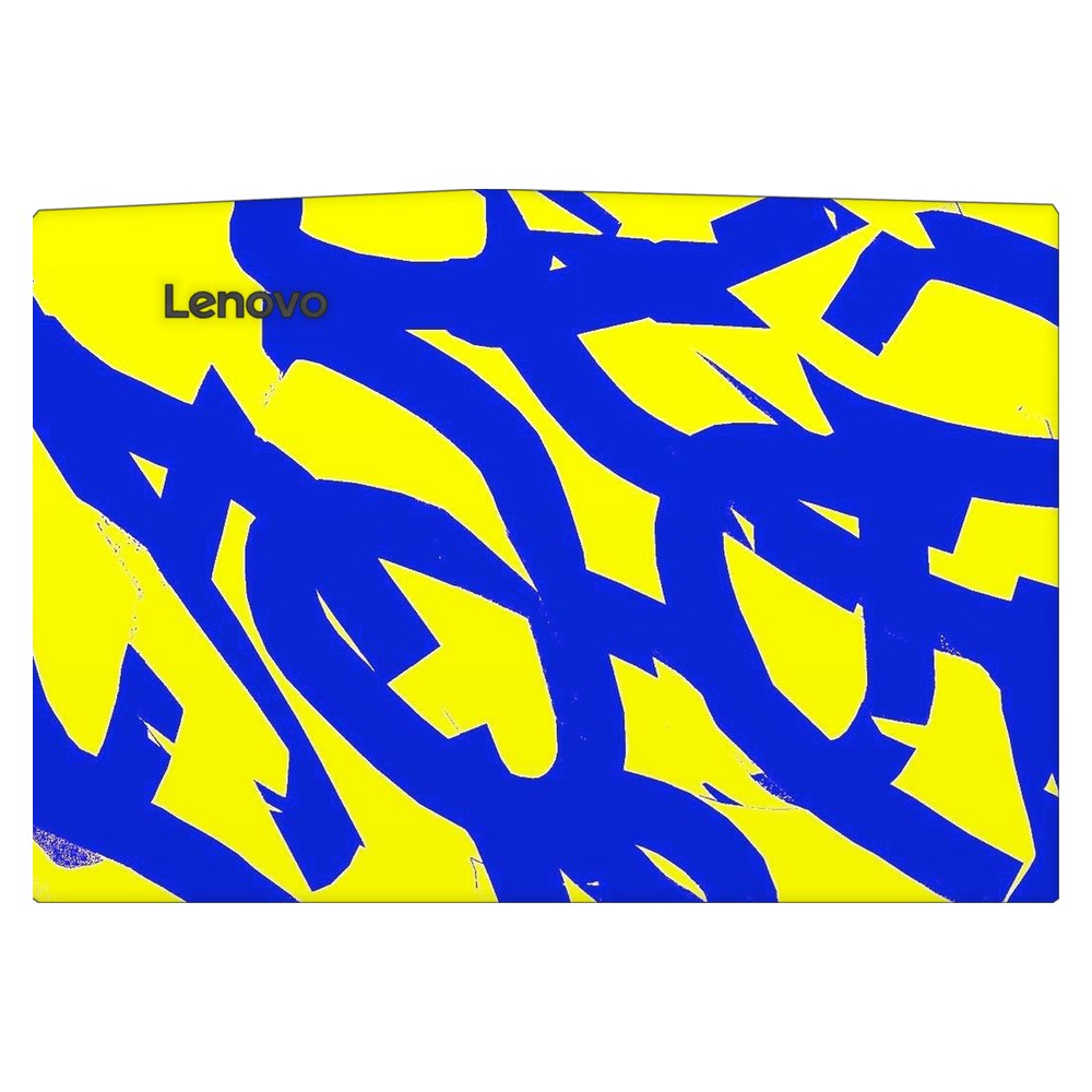 Lenovo R720 laptop skin - Yellow Abstract Flow