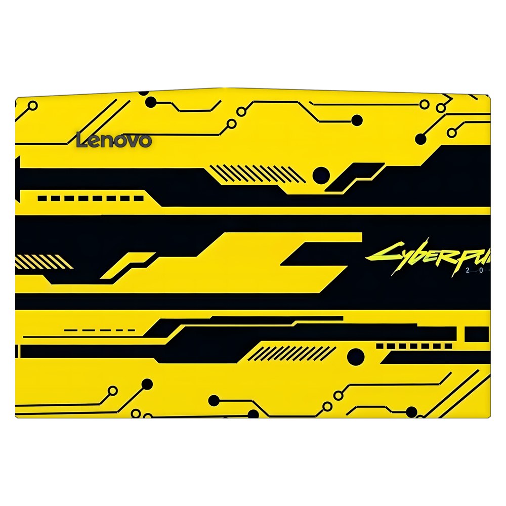 Lenovo R720 laptop skin - Yellow Circuit