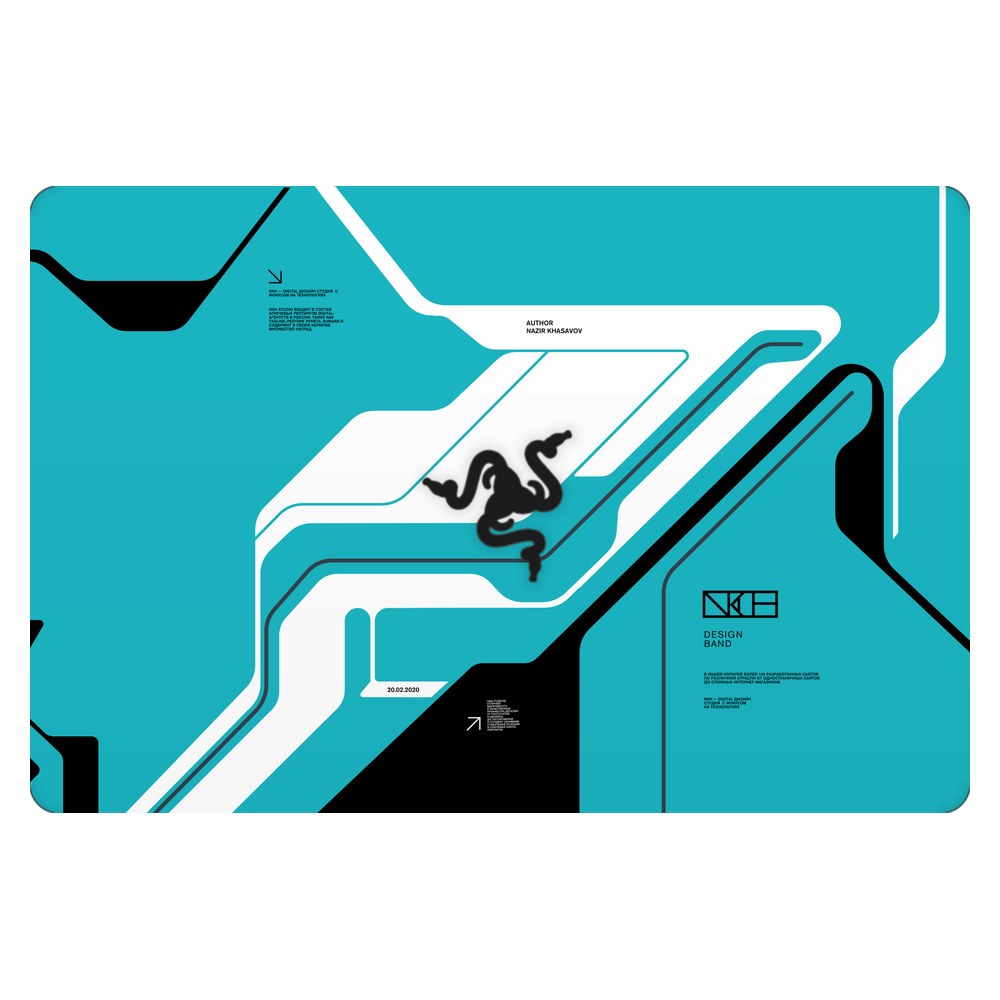 Razer Blade Stealth 13 RZ09-03100EM1 laptop skin - Cyber Blue