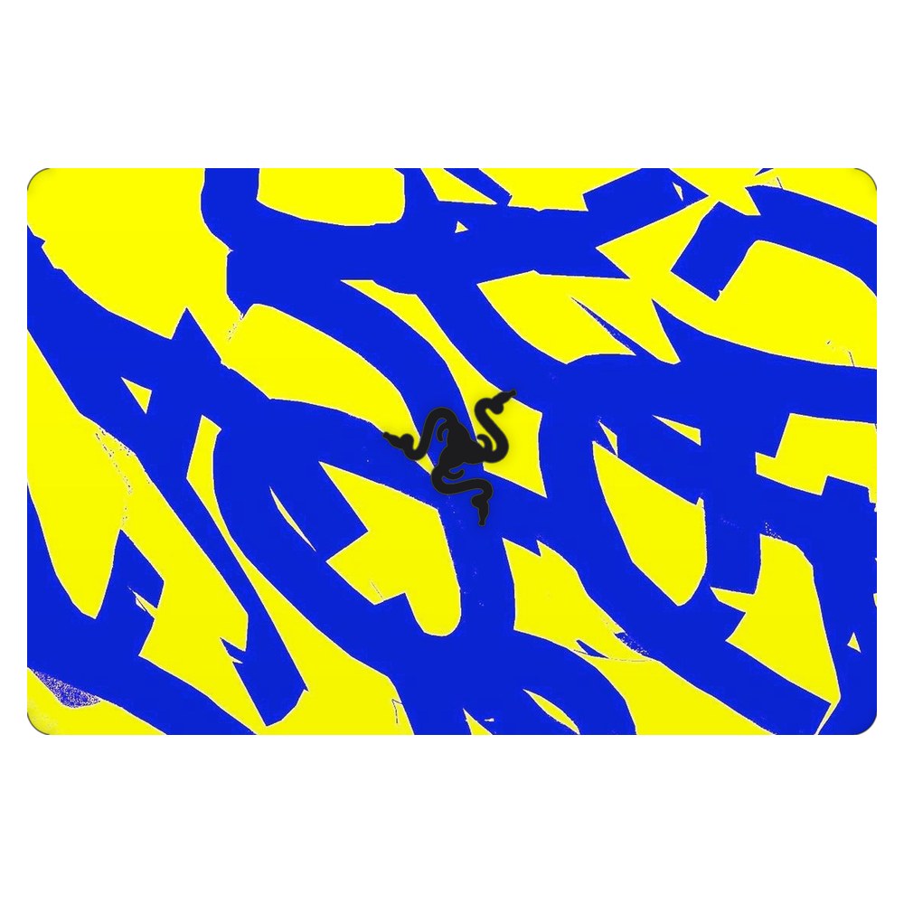 Razer Blade Stealth 13 RZ09-03100EM1 laptop skin - Yellow Abstract Flow