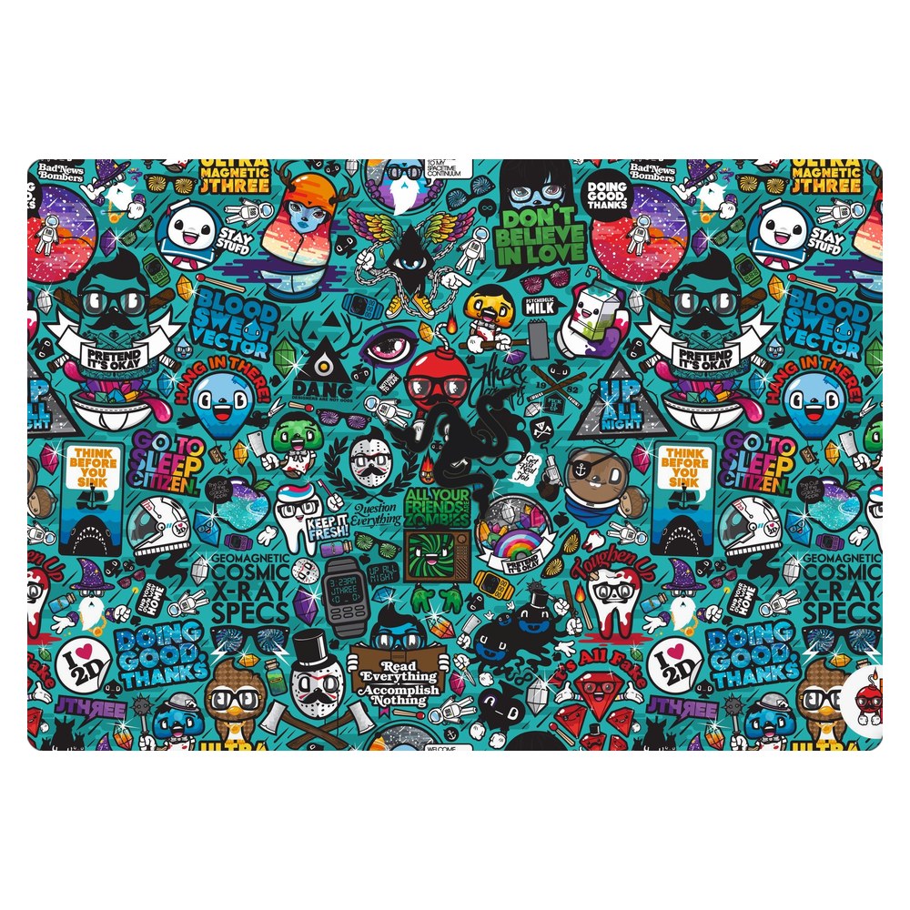 Razer Blade 15 RZ09-02705 laptop skin - Blue Sketch