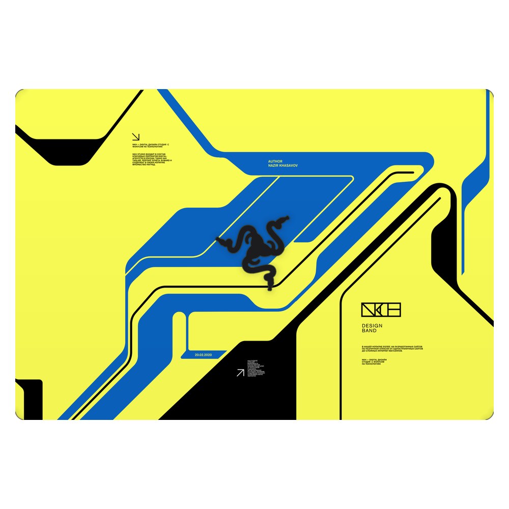 Razer Blade 15 RZ09-02705 laptop skin - Cyber Yellow