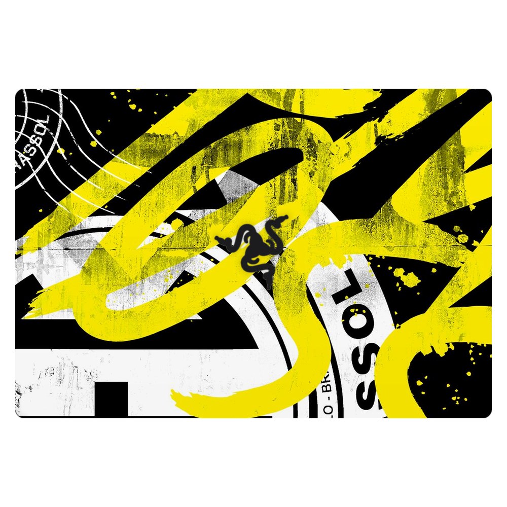 Razer Blade 15 RZ09-02705 laptop skin - Distressed Yellow Textures