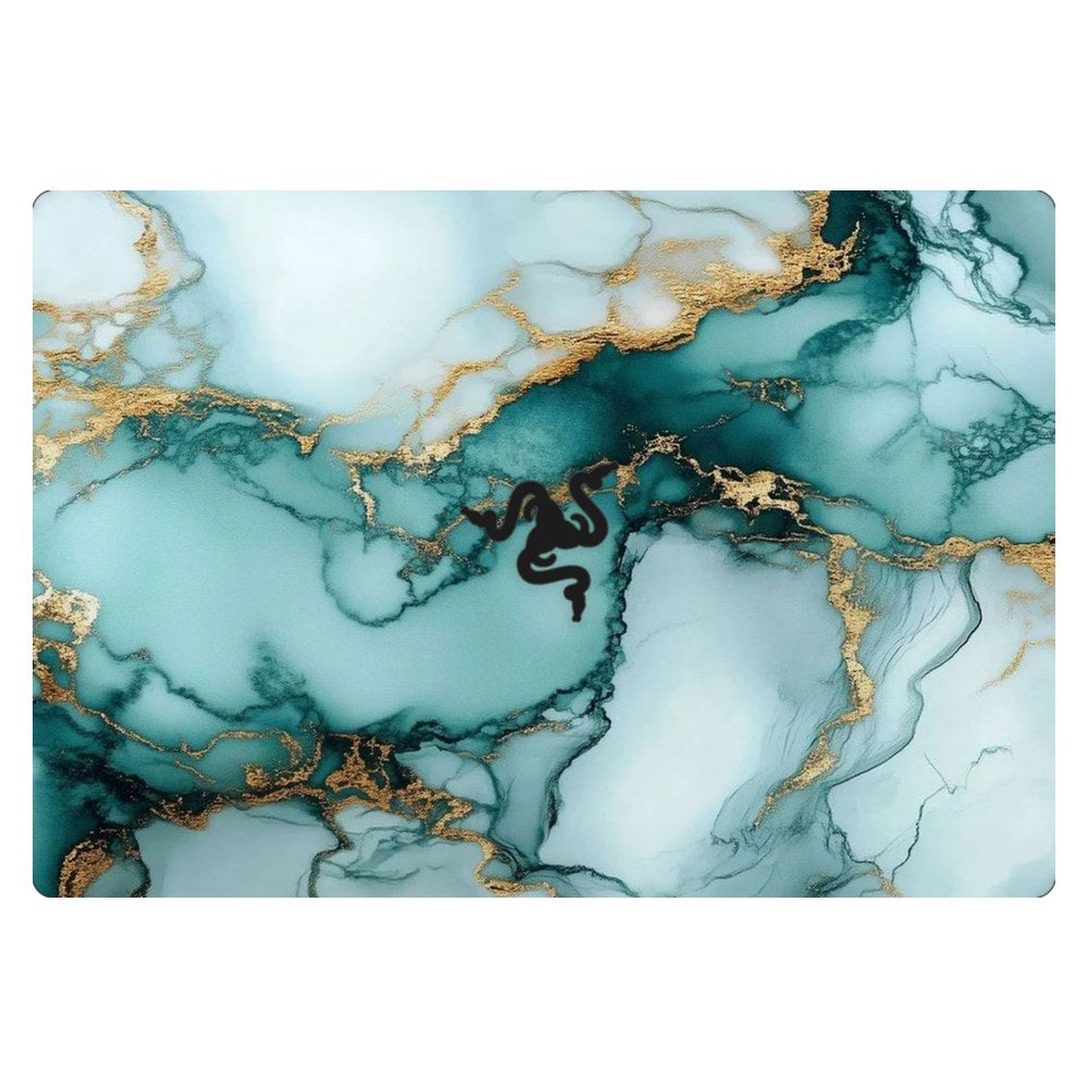 Razer Blade 15 RZ09-02705 laptop skin - Emerald Fluid Art